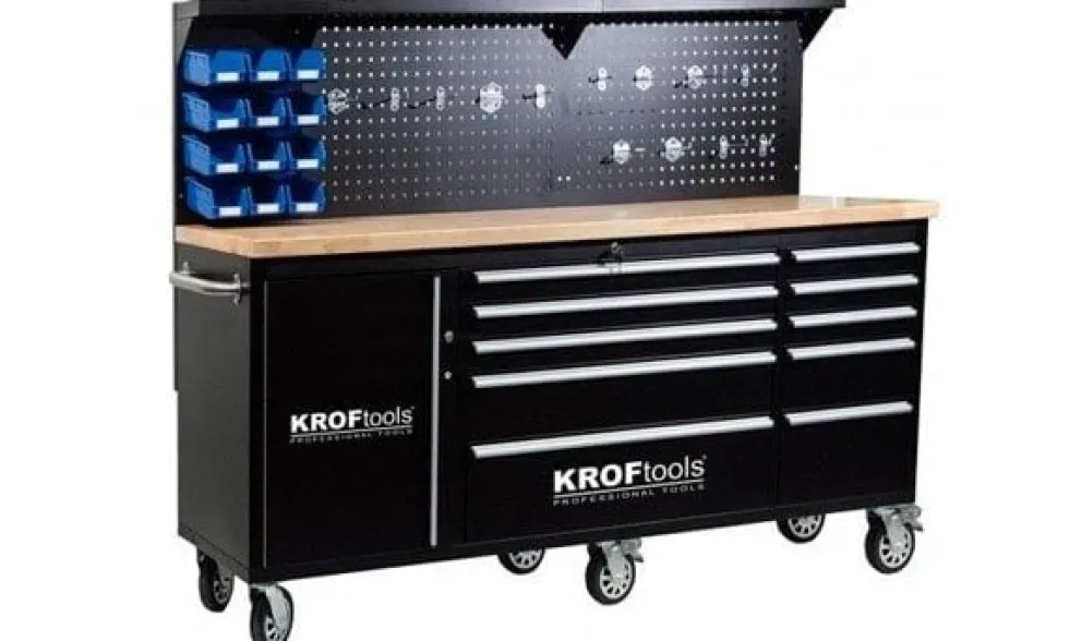 Carro/Bancada de Trabalho c/ Painel Perfurado Kroftools 8630
