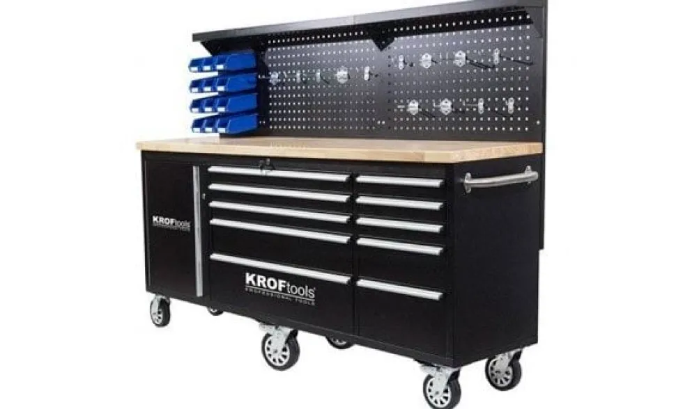 Carro/Bancada de Trabalho c/ Painel Perfurado Kroftools 8630