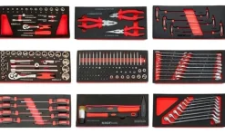 Carro de Ferramentas 7 Gavetas + 174 Peças Kroftools 8501VER
