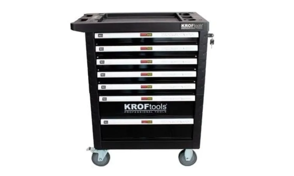 Carro de Ferramentas 7 Gavetas + 174 Peças Kroftools 8501PRE