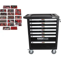 Carro de Ferramentas 7 Gavetas + 352 Peças Kroftools 8353PRE