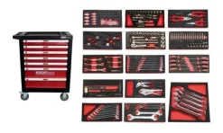 Carro de Ferramentas 7 Gavetas 237 Pcs Kroftools 8500VER