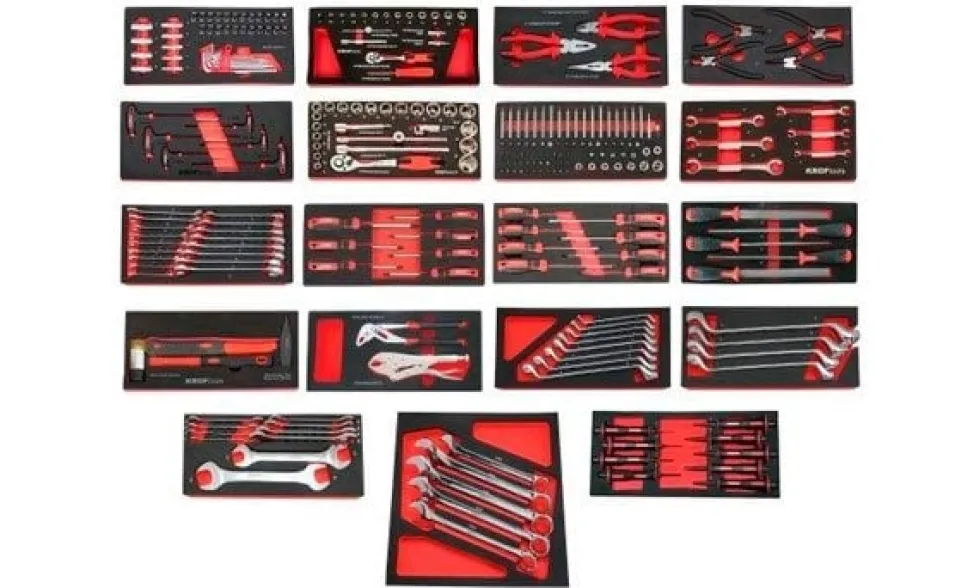 Carro de Ferramentas 7 Gavetas + 259 Peças Kroftools 8502VER