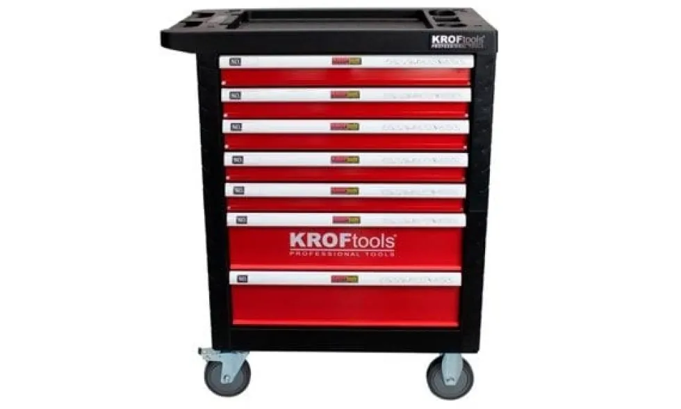 Carro de Ferramentas 7 Gavetas + 259 Peças Kroftools 8502VER