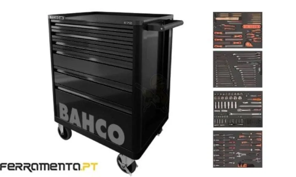 Carro de Ferramentas 6 Gavetas 251 Pcs Bahco 1472K6BKFF3SD