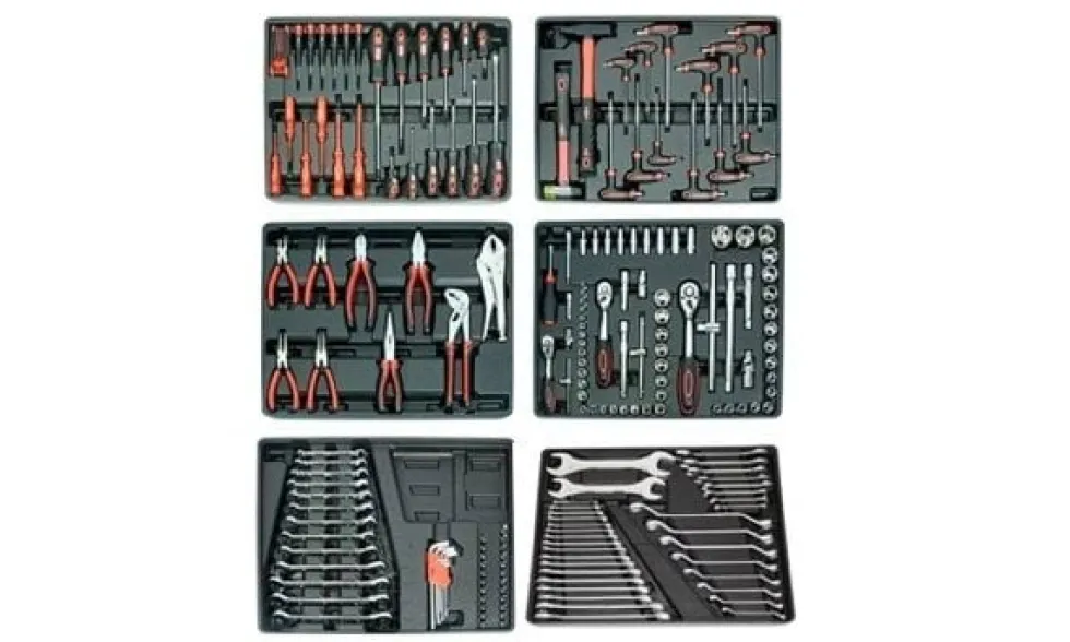 Carro de Ferramentas 7 Gavetas 205 Pcs Kroftools 8613