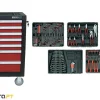 Carro de Ferramentas 170 Pcs 7 Gavetas Kroftools 8610