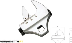 Chave Ajustável 3/8" Bahco 1950MZ-3/8