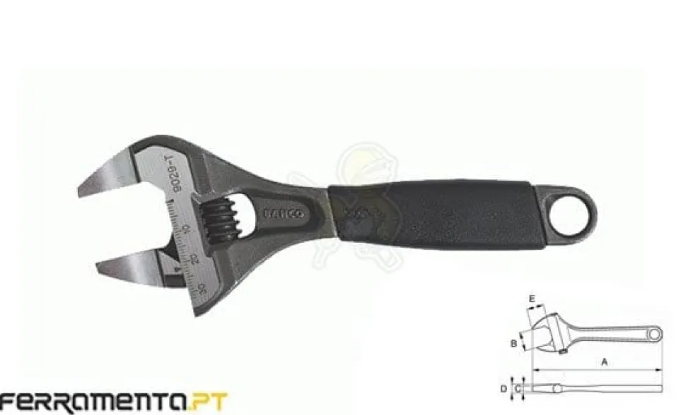 Chave Ajustável Rebaixada 6" Bahco 9029-T