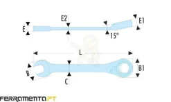 Chave Combinada com Roquete 13mm Facom 467B.13