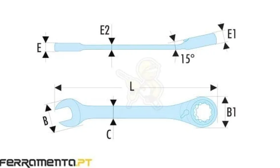 Chave Combinada com Roquete 13mm Facom 467B.13