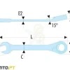 Chave Combinada com Roquete 10mm Facom 467B.10