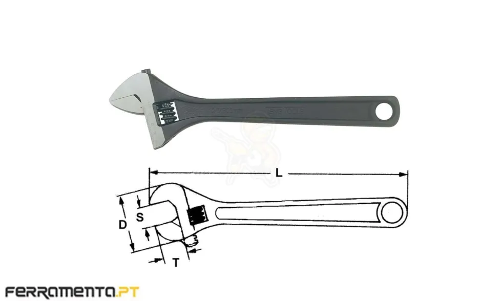 Chave de Aperto Ajustável 50mm Teng Tools 4006