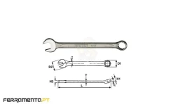 Chave de Boca Luneta 46 mm Teng Tools 600546