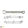 Chave de Boca Luneta 38 mm Teng Tools 600538