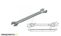 Chave de Bocas Métricas 18x19mm Teng Tools 621819