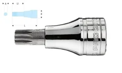 Chave de Caixa 1/2" c/ Ponta XZN M6 Facom SV.6B