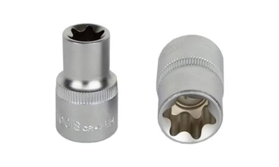 Chave de Caixa 1/2” E14 Curta Torx Interior Kroftools 1214E