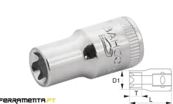 Chave de caixa 1/4" E10 Hexagonal Bahco 6700TORX-E10
