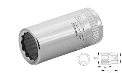 Chave de Caixa 1/4" 12 faces 7/32" Bahco A6700DZ-7/32