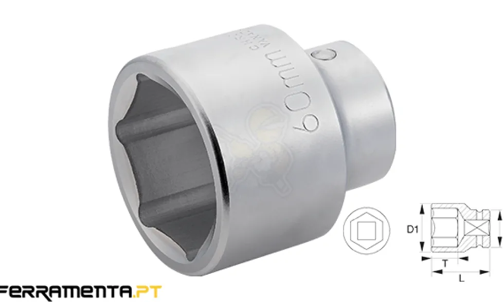 Chave de Caixa Hexagonal 1" 63mm Bahco 9500SM-63