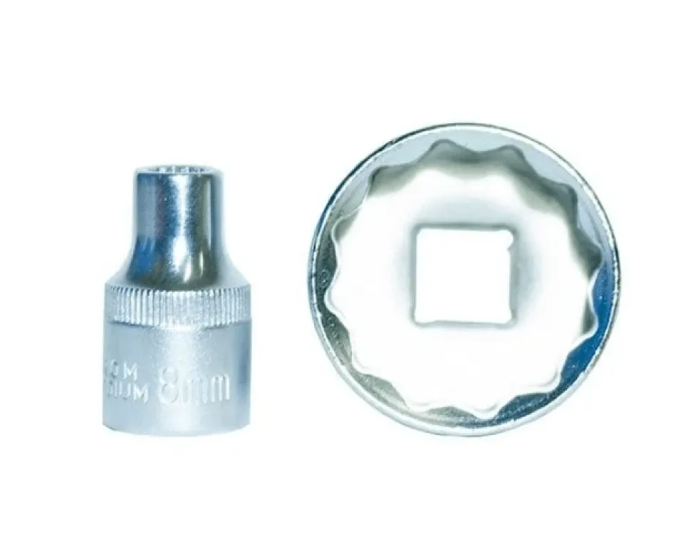 Chave de Caixa 1/2" 20mm Curta Bi-Hexagonal Kroftools 121220