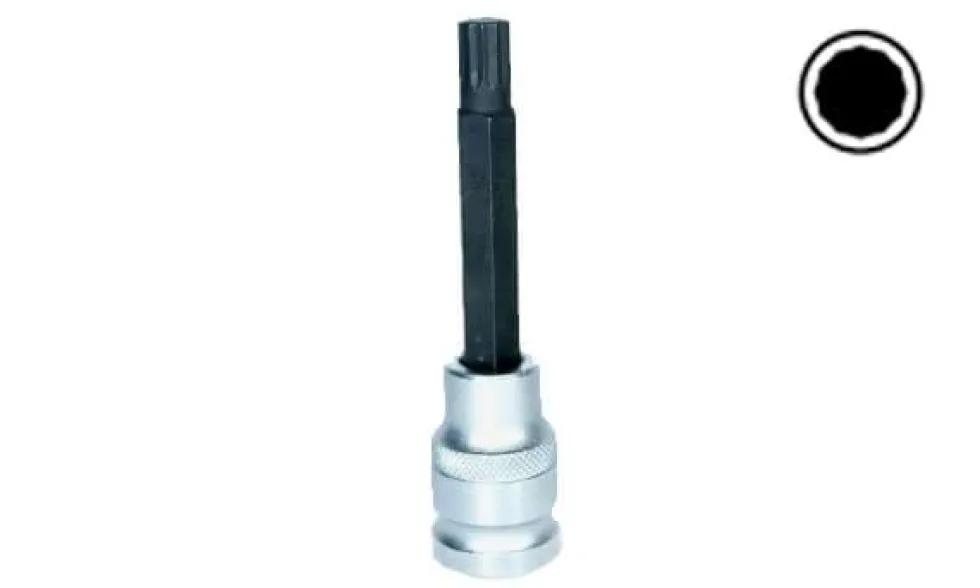 Chave de Caixa 1/2” M5-14 140mm Ponta XZN Kroftools