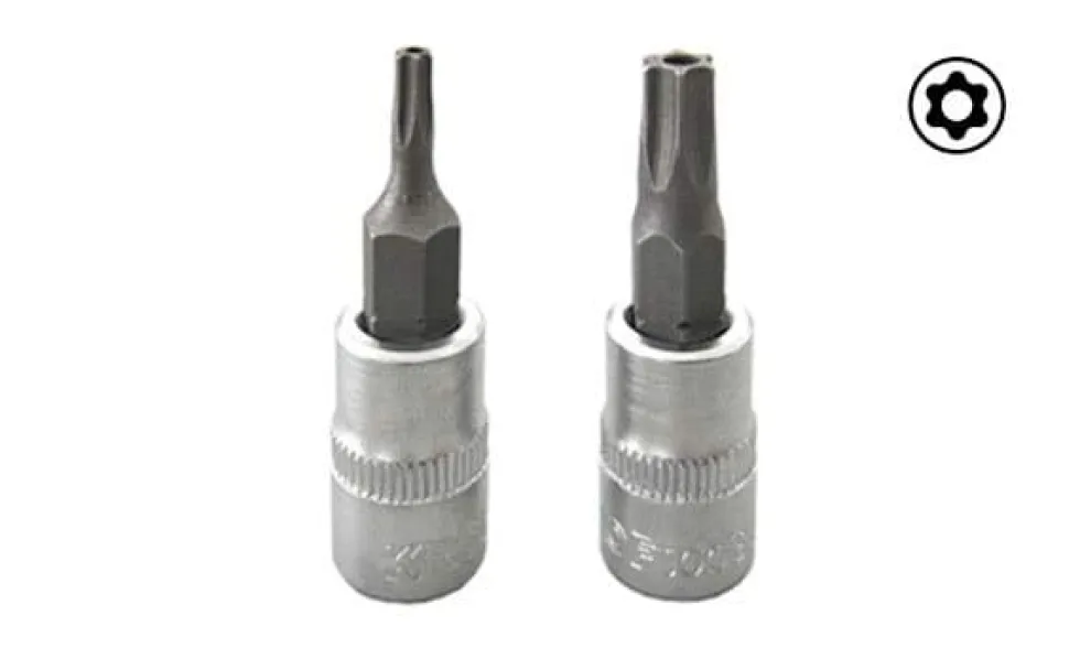 Chave de Caixa 1/4” T8H Ponta Torx Furada Kroftools 14308H