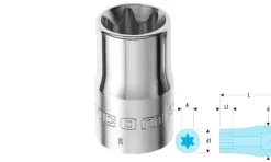 Chave de Caixa Torx 1/2" Facom STX