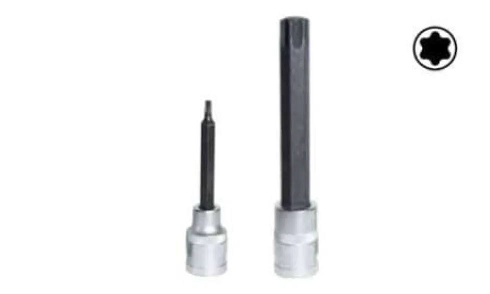 Chave de Caixa 1/2” T40x100mm Torx Longa Kroftools 1261040