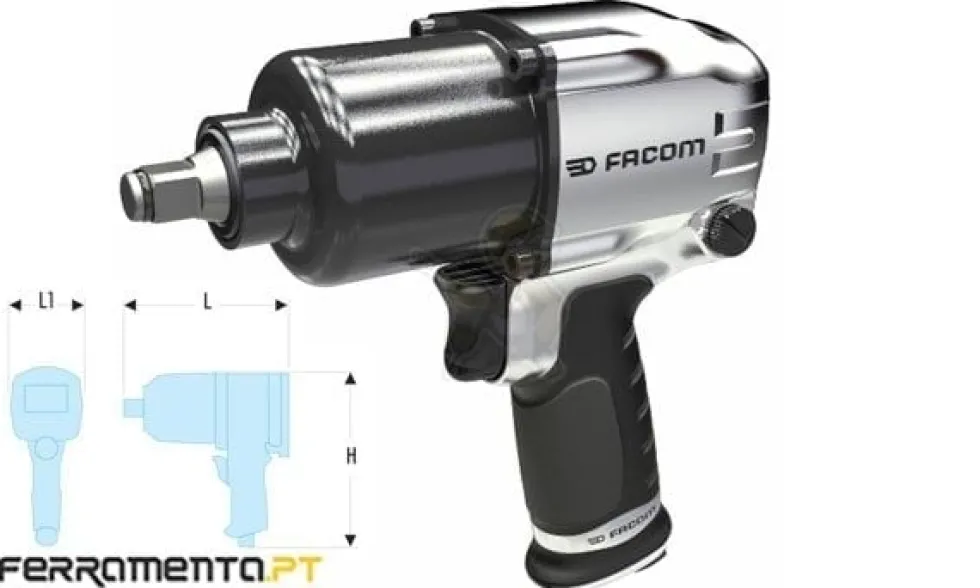 Chave de Impacto Pneumática Alumínio 1/2" Facom NS.1400F