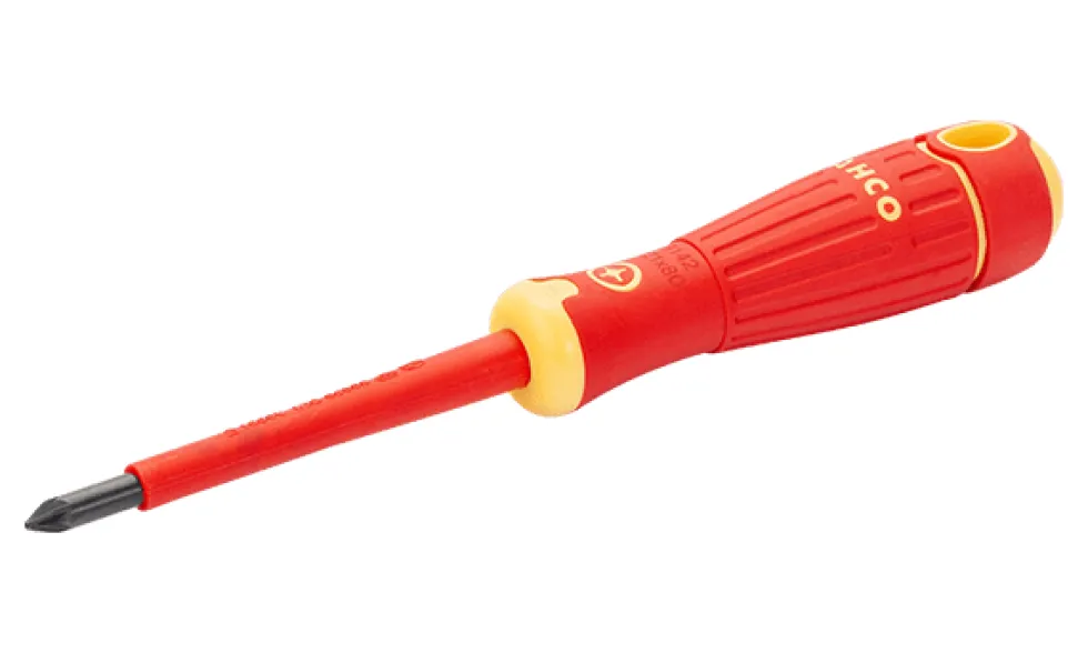 Chave de Parafusos Pozidriv PZ2x100mm Isolada Bahco B142.002.100