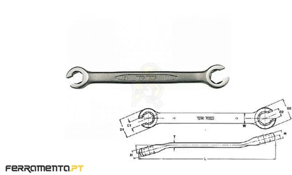 Chave de Porcas 16x17mm Teng Tools 641617