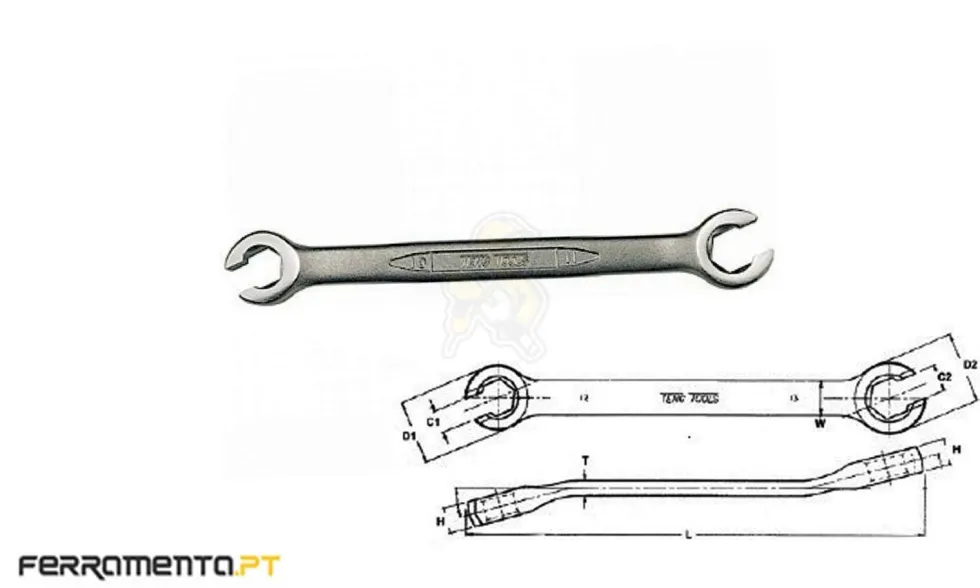 Chave de Porcas 12x13mm Teng Tools 641213
