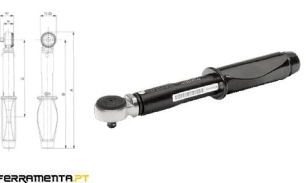 Chave Dinamométrica Mecânica 1/4" Bahco 74PR-20