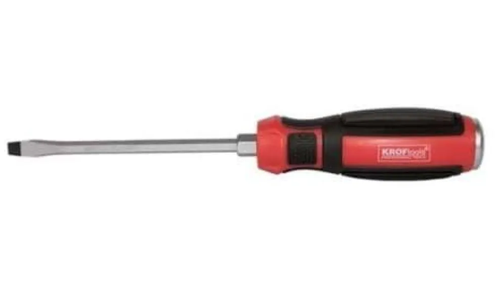 Chave Fenda 1.0x5.5 100mm c/ Batente Kroftools 234501