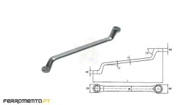 Chave Luneta Métrica 10x11 mm Teng Tools 631011