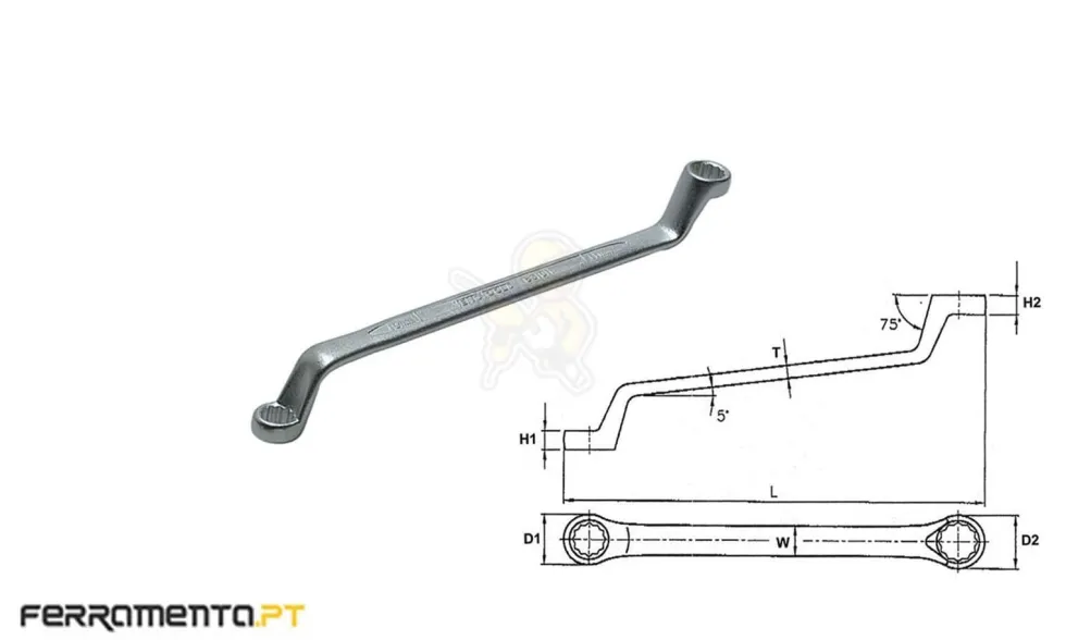 Chave Luneta Métrica 10x11 mm Teng Tools 631011