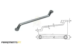 Chave Luneta Métrica 21x23 mm Teng Tools 632123