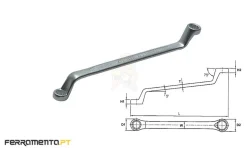 Chave Luneta Métrica 30x32 mm Teng Tools 633032
