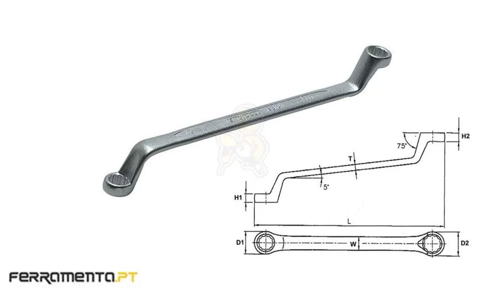 Chave Luneta Métrica 30x32 mm Teng Tools 633032