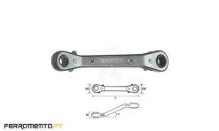 Chave Luneta RORS c/ Roquete 12x14 mm Teng Tools 681214