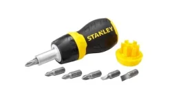Chave Multipontas ExtraCurto c/ Roquete Stubby Stanley 0-66-358