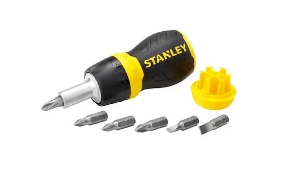 Chave Multipontas ExtraCurto c/ Roquete Stubby Stanley 0-66-358