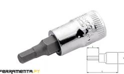 Chaves de Caixa Macho 1/4" 4 mm Sextavada Bahco 6709M-4