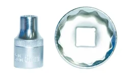Chaves de Caixa 1/2" 8-32mm Curtas Bi-Hexagonais Kroftools