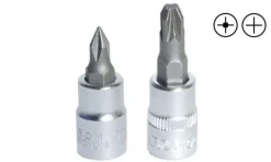 Chaves de Caixa 1/4” Pontas Ph1-3 / Pz1-3 Kroftools