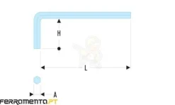 Chave Sextavada Curta 4mm Facom 82H.4