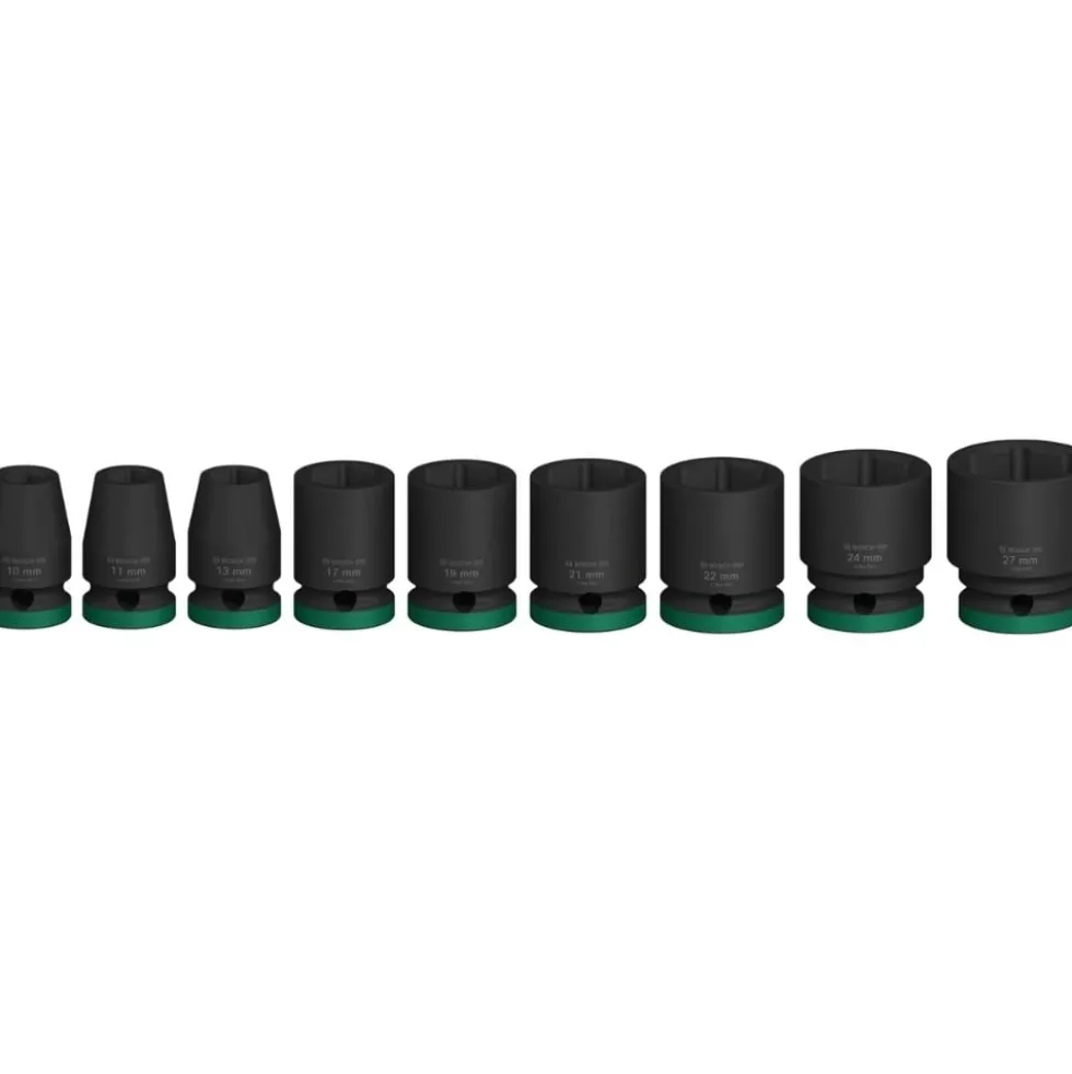 Chaves Impacto Pro 1/2" 10-27mm x38mm: 9Uds Bosch 2608003038