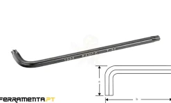 Chave Tipo L Para Parafusos TORX T50 Bahco 1995TORX-T50